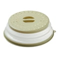 thumbnail image 1 of Tapa antisalpicaduras para microondas con asa, plegable, ventilada y con orificio para gancho, protección contra salpicaduras para platos, cuencos, resistente al calor, sin BPA., 1 of 8