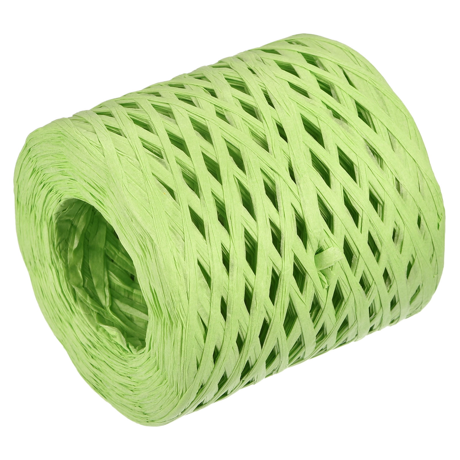 Raffia Paper Craft Rope Ribbon Packing Paper Twine 219 Yards Handmade Fruit Green