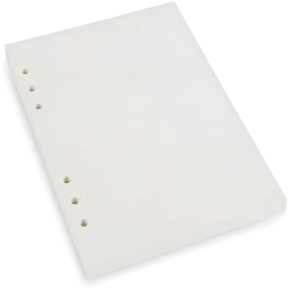 CCOCC A5 6-Ring Binder/Planner Refill Paper,6 Hole,45 Sheets/90 Pages,Dot Grid