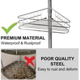 thumbnail image 4 of Ataucjin Tension Pole Shower Caddy, Corner Shower Storage System with 4 Baskets, Rust-Resistant Bathroom Organizer Shelves, Shower Rack Adjustable Heights, Satin Nickel, 4 of 6