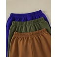 thumbnail image 6 of Toddler Boys Clothes Boys Pants Toddler Kids Boys Sweatpants 3 Pack Elastic Waist Joggers Athletic Pants 3T 4T 5T Size 6 7 Blue Green Brown, 6 of 7