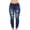 Dark Blue, variant on Staron Women's Casual Fashion Jeans Pants with Holes and Pockets Distressed Denim Skinny Stretch High Waist Ripped Jeans, Black L