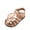 ROSE GOLD-METALLIC, variant on Girls Toddler/Little Kid Closed-Toe Flower Summer Dress Sandals Shoes