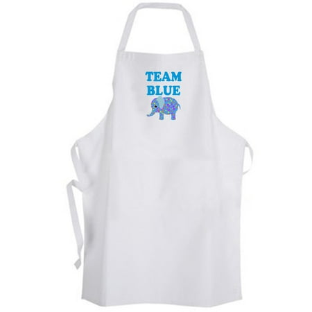 

Aprons365 - Team Blue Elephant – Apron – Boy Gender Reveal Pregnancy Baby