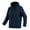Dark Blue, variant on Lovskoo 2024 Men's Heated Jacket Long Sleeve Intelligent Heating Top Solid Color Winter Comwithtable Hoodie Quilted Jacket Black