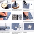 thumbnail image 5 of Grommet Eyelets Tool Kit 12Mm 100 Sets Grommet Eyelets With 3Pcs Grommet Eyelet Tools And Diy Craft Fabric Tarp Storage Box, 5 of 5