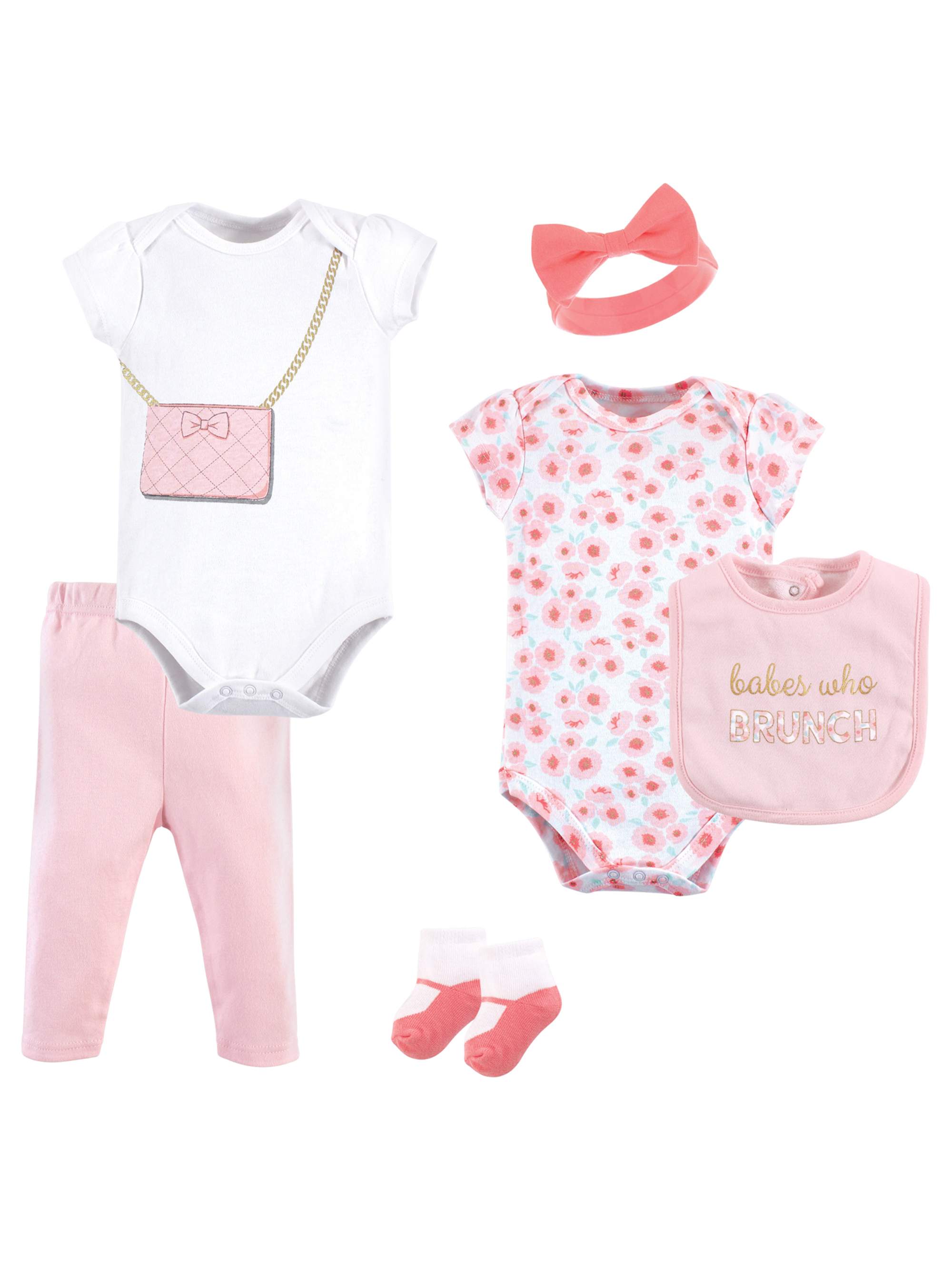 Little Treasures Little Treasure Baby Girl Baby Shower Layette Set