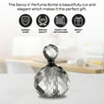 thumbnail image 3 of Galway Savoy Perfume Bottle, Clear, Crystal, 4" x 2.75" x 2.75", 3 of 6