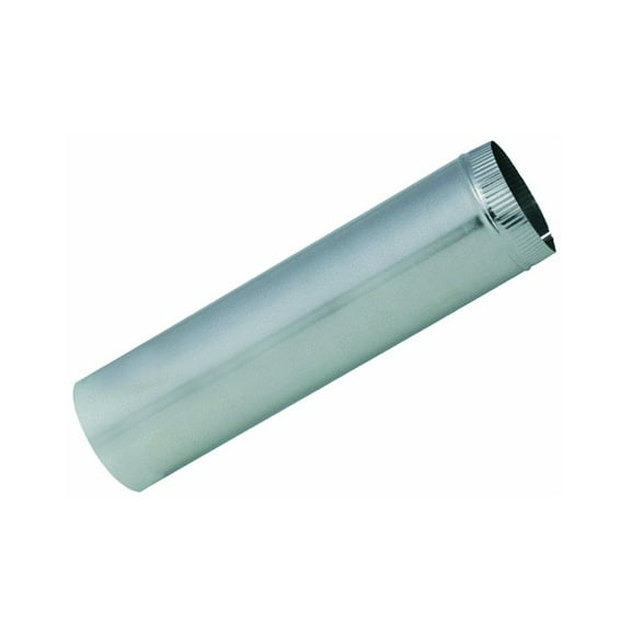 UNITED STATES HDW GV0367 Galvanized Steel Imperial Manufacturing 5 in. Dia L Furnace Pipe, 5 In. x 24