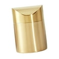 thumbnail image 5 of flameer Countertop Trash Can Stainless Steel Mini Waste Bin for Bathroom Living Room, 5 of 8
