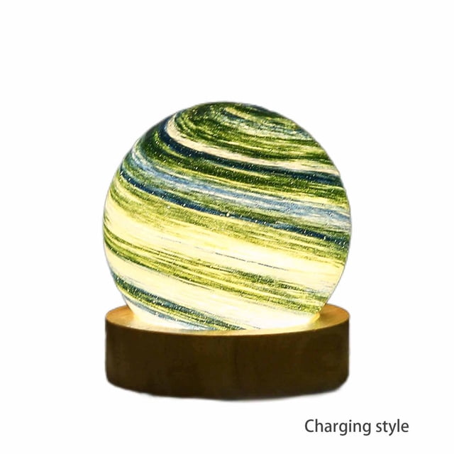 POINTERTECK Moon Night Light For Kids Unique 3d Planet Lamp Usb Rechargeable 3-Colors Sunset Models Gift