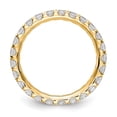 thumbnail image 3 of 14k Yellow Gold U-Cut Set Diamond Eternity Wedding Band Anniversary Ring Size 4 - 1.50 Ct., 3 of 6