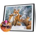 thumbnail image 1 of Cuadros Decorativos Snow Fox Diamond Painting Taladro redondo completo Decoración del hogar para la sala de estar Tmvgtek embutido en tela, 1 of 2