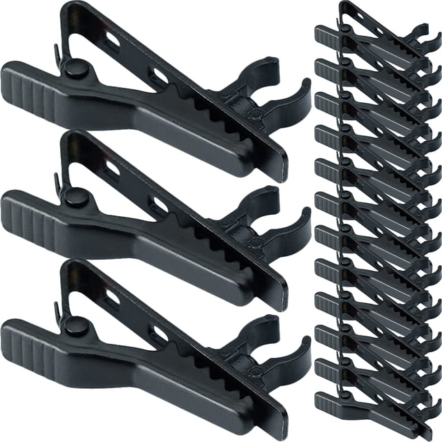 EeaseCA 15pcs Iron Microphone Clamp Universal Loud-speaker Fixing Clip Mic Lapel Clips For Studio