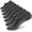 7 Dark Grey, variant on No Show Socks Mens 7/8 Pair Cotton Thin Non Slip Low Cut Men Invisible Sock 6-8/9-11/12-14