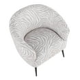 thumbnail image 6 of LumiSource Tania Contemporary/Glam Accent Chair, Black/Gray Zebra, 6 of 7