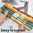thumbnail image 6 of Sikiie Beach Umbrella Sunset Splash Guard for Sink Faucet-1 PC Super Absorbent Fast Drying Mat Sink Gadgets-Splash Guard for Kitchen, Sink Mat, 6 of 7