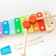 thumbnail image 6 of Melissa & Doug Caterpillar Xylophone Musical Toy With Wooden Mallets 15.25" x 6.5" x 1.5, 6 of 10