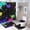 Color-2, variant on Colorful Subway Map Design Shower Curtain Waterproof Bathroom Curtain Set 4pcs with Hooks Rugs Mat Bathroom Curtains