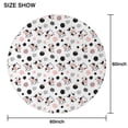 thumbnail image 6 of White Cow Geometric Pattern Round Tablecloth 60"x60",Wrinkle Wipeable Table Cloth for Kitchen Dining Room Picnic Patio Party, 6 of 6