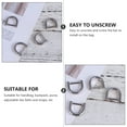 thumbnail image 2 of 10PCS Zinc Alloy Detachable D Rings DIY Shackle Key Holder Strap Clip Replacement, 2 of 6