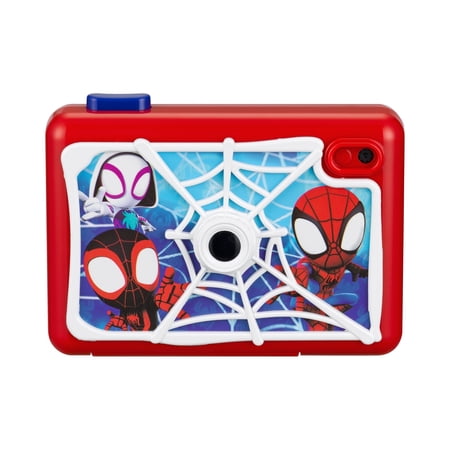 ekids Spidey and His Amazing Friends Kids Camera with SD Card Digital Camera for Kids with Video Camera Built-in Digital Stickers