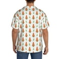 thumbnail image 7 of Goofa Cute Carrot Print Printed Men's Casual Short-sleeved Shirt,Lightweight Breathable Button-down,Summer Casual men's top,Versatile Fashion shirt-Medium, 7 of 7
