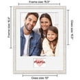 thumbnail image 2 of Picture Frame Gift for Mom - Mama Heart Art Print with 8x8 Photo Opening - Rustic White Wood Photo, 2 of 6
