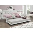 thumbnail image 2 of HMD Aine Twin Metal Daybed with Trundle, White, 2 of 5