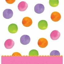 Big 1 Dots Girl 1st Polka Pink Birthday Party Decoration Plastic Tablecover