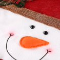 thumbnail image 2 of 3 piezas de fundas navideñas para sillas de comedor, decoración de mesa navideña, funda trasera de silla con gorro de Papá Noel para decoración navideña de restaurantes, festivales y fiestas 51, 2 of 5