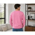 thumbnail image 2 of Hangout Unisex Plain Crewneck Sweatshirt for Men and Women Colour Pink Size 2XL, 2 of 6