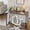 Grey, variant on YQ JENMW Computer Desk, Modern Simple Writing Desk with Sturdy Metal Frame, Multipurpose Home Office Workstation for Bedroom Study