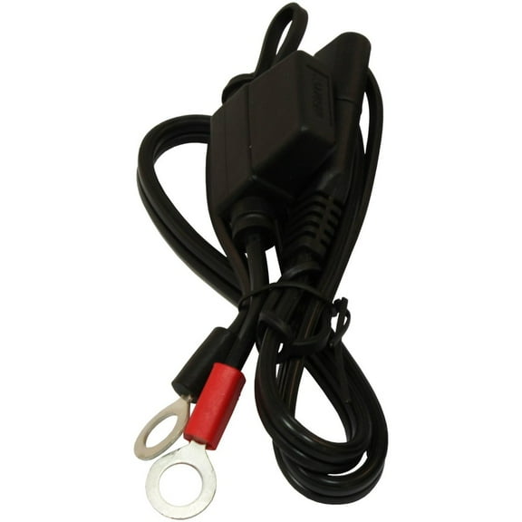 MotoBatt MBCCRT 21" 18AWG Cable Lead with 7.5 Amp Fuse and Ring Terminals