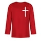 thumbnail image 2 of Camisas de Manga Larga para Hombres Imprimir Casual Cuello Redondo Blusa de Manga Corta, Camisas de Lino para Hombres, 2 of 3
