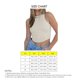thumbnail image 5 of Camiseta sin mangas corta para mujer, espalda en forma de I, dobladillo curvo ajustado, chaleco sin mangas de verano de Color puro, 5 of 5
