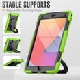 thumbnail image 6 of iPad Air Case (9.7"), iPad (6th/5th Gen) Case (9.7 Inch) - [Built with Screen Protector] Drop Proof Protective Kickstand Case Portable Handle Sturdy Rugged Cover, Green, 6 of 10