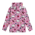 thumbnail image 4 of Hello Kitty Hoodie 3D Print Pullover Hooded Long Sleeve Sweatshirts Tops Blouse with Pocket for Boys Girls S, 4 of 6