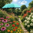 thumbnail image 4 of Sombra para paraguas para plantas exteriores – Parasol de protección solar UV para macetas, parterres, decoración del jardín – estructura de hierro resistente, diámetro de 25,6 pulgadas, morado, 4 of 6
