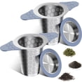 thumbnail image 1 of Infusor de té CTIANWXY 2 piezas de acero inoxidable 18/8 con silicona, 1 of 7