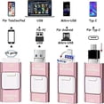 thumbnail image 5 of Flash Drive For Iphone 128GB/64GB/32GB, 4-in-1 Usb C-shaped Memory Stick, Photo Stick External Storage Thumb Drive For Iphone Ipad Android Computer, 5 of 5