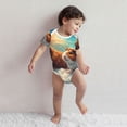 thumbnail image 3 of Kdxio Cloud Guinea Pig Pattern Unisex Baby Cotton Short Sleeve Bodysuits-3 Months, 3 of 5
