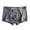 Dark Gray, variant on zeranth Men Japanese Style Modal Shorts Briefs Mid-rise Elastic Waistband Patchwork Color U-convex Underwear Moisture-Absorbent Panties