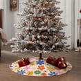 thumbnail image 5 of KLL Groovy Daisy Flowers Christmas Tree Skirt 30" ,Party Decorations Farmhouse for Christmas Decorations Holiday Party, 5 of 6