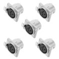 thumbnail image 3 of 5PCS XLR Female Panel Mount Microphone Audio Connector Durable Pin Easy Installation for Sound Systems Studio Equipment Versatile Compatibility, 3 of 5