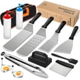 thumbnail image 1 of 14 Piezas Kit asador de Carne, Juego de Utensilios para Parrilla, Kit de Accesorios de Barbacoa de Acero Inoxidable para Hombres y papá, Ideal para Carnes Asadas, 1 of 10