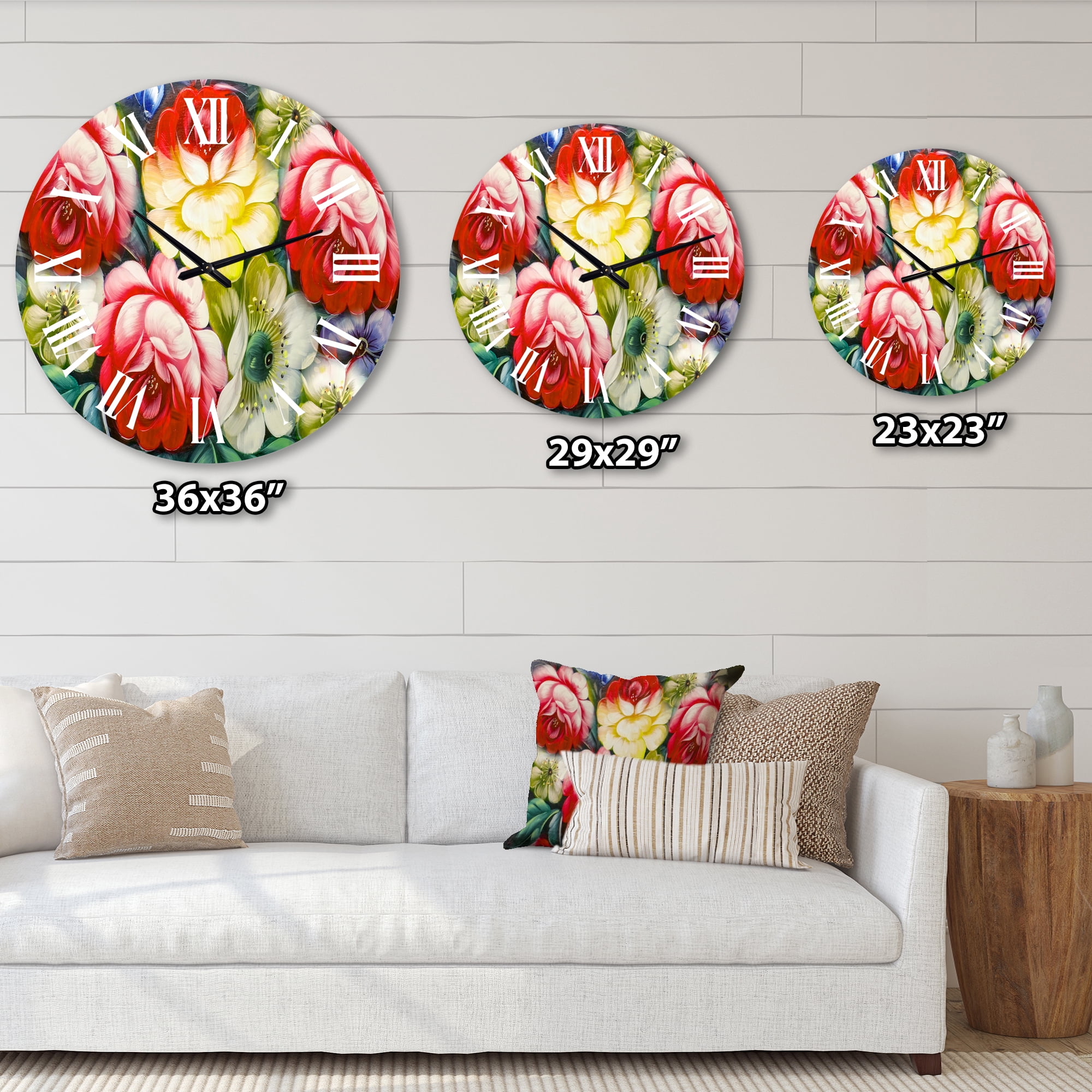 Designart 1 in Quartz Traditional Wall Clock
