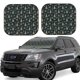 thumbnail image 1 of Balery Gold Snowflake Christmas Tree Parasol para parabrisas de coche de 2 piezas | Parasol plegable para parabrisas delantero de coche para la mayoría de sedanes-Large, 1 of 6
