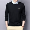 thumbnail image 6 of Autumn Men's Fake Two Long Sleeve Polo T-shirts - Casual&Loose&Versatile, 6 of 8