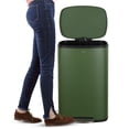 thumbnail image 6 of Connor Rectangular 13.2 Gallon (50L) Trash Can with Soft-Close Lid and FREE Mini Trash Can, Pine Green, 6 of 10